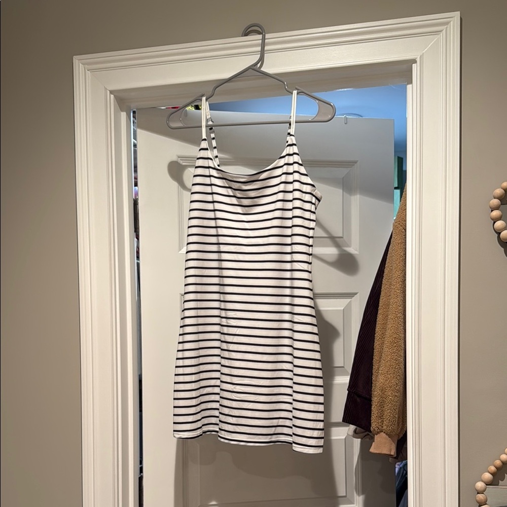 Abercrombie & Fitch Navy and White Striped dress